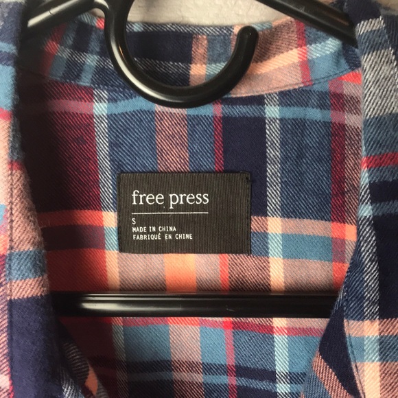 Free Press flannel sleepwear shirt - Picture 4 of 5